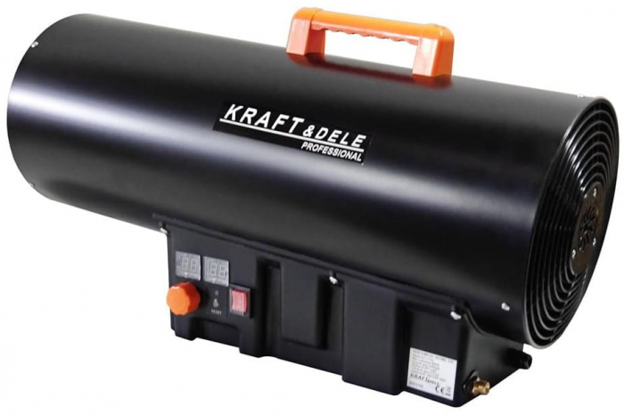 Incalzitor industrial pe gaz tun aer cald caldura 60kW + Termostat + Reductor (KD11702) [2]