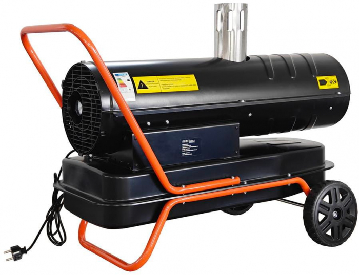 Incalzitor industrial pe ulei motorina tun aer cald caldura 30kW + Termostat (KD11715) [5]