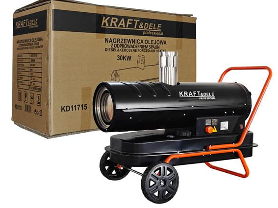 Incalzitor industrial pe ulei motorina tun aer cald caldura 30kW + Termostat (KD11715) [10]