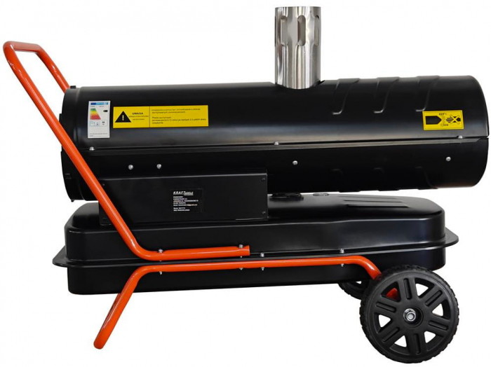 Incalzitor industrial pe ulei motorina tun aer cald caldura 30kW + Termostat (KD11715) [2]