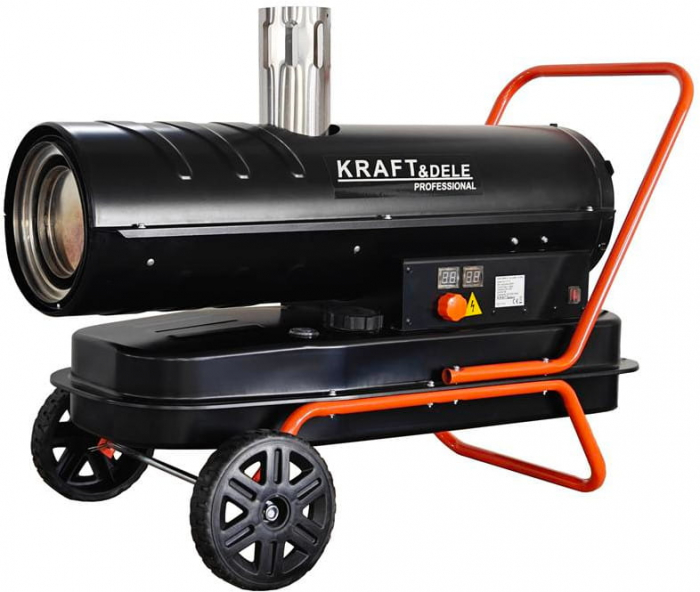 Incalzitor industrial pe ulei motorina tun aer cald caldura 30kW + Termostat (KD11715) [1]