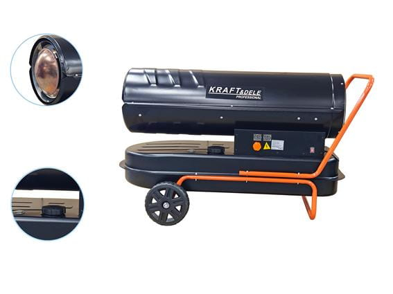 Incalzitor industrial pe ulei motorina tun aer cald caldura 60kW + Termostat (KD11712) [12]
