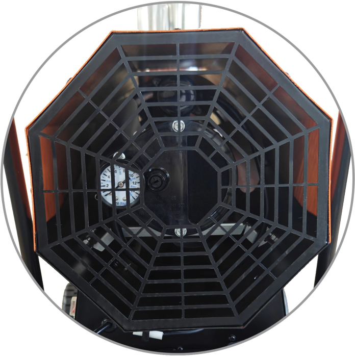 Incalzitor pe ulei 30kW cu ventilator si termostat pentru hale si ateliere (KD5961) [4]