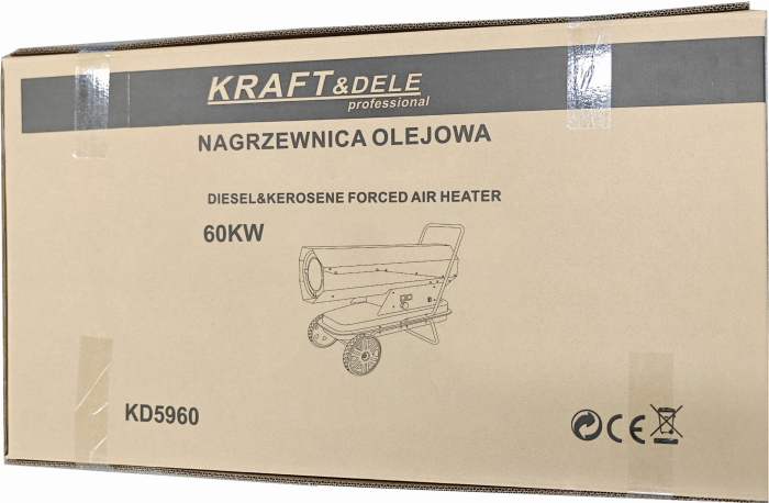 Incalzitor pe ulei 60 kW cu ventilator si termostat pentru incalzire spatii mari (KD5960) [15]