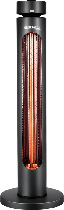 Incalzitor radiant electric 2500W fibra carbon IP65 telecomanda oscilatie 8 trepte LED (KD6502) [3]