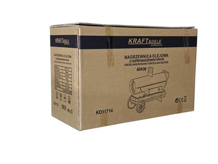 Incalzitor industrial pe ulei motorina tun aer cald caldura 35kW + Termostat (KD11714) [8]