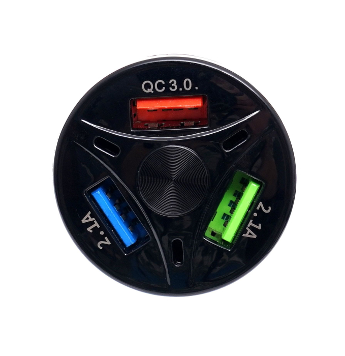 Incarcator Auto QUICK CHARGE 3 Porturi USB LED (KD1238) [3]