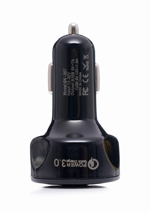Incarcator Auto QUICK CHARGE 3 Porturi USB LED (KD1238) [4]