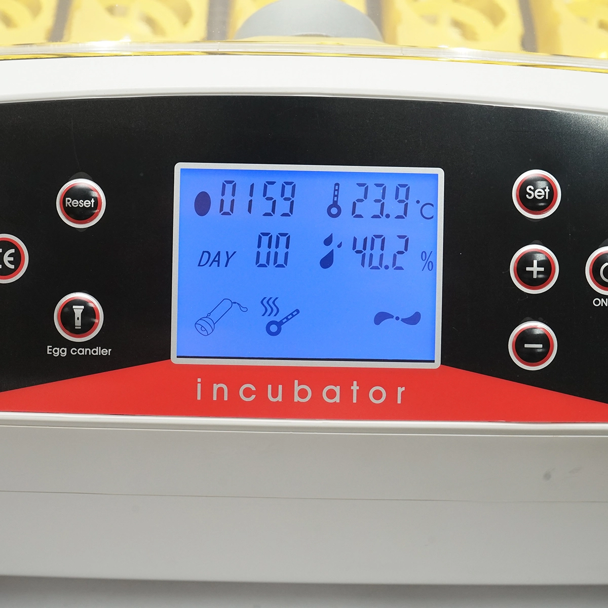 Incubator automat 32 oua 220V cu rotire automata, control temperatura, umiditate, afisaj digital, tava iluminata LED (DISPM62) [5]