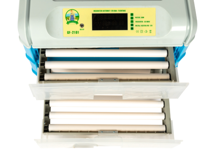 Incubator electric automat 128 oua 2 etaje control temperatura si umiditate alimentare 220V 12V (GF-2101) [8]