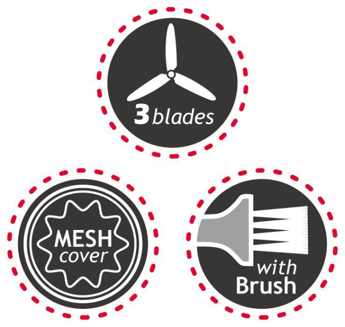 Indepartator de scame reincarcabil negru cu auriu (KB-7801) [5]