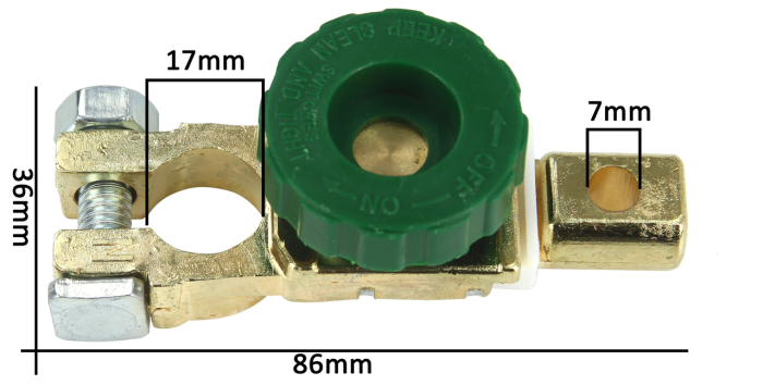 Intrerupator de masa tip Heblu pentru borna baterie, 12V-24V / 500A (M82539) [5]