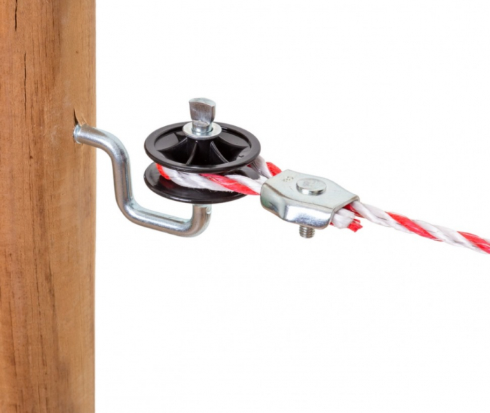 Izolator colt cu fanta rotita gard electric (AGR0106) [12]
