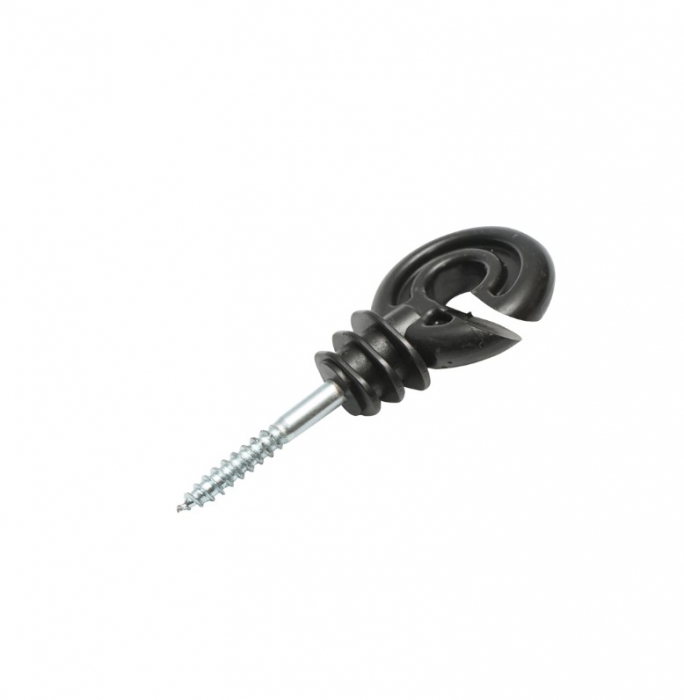 Izolator inelar PP ECO negru mat pentru fir gard electric DISGD08 (BK87541) [2]