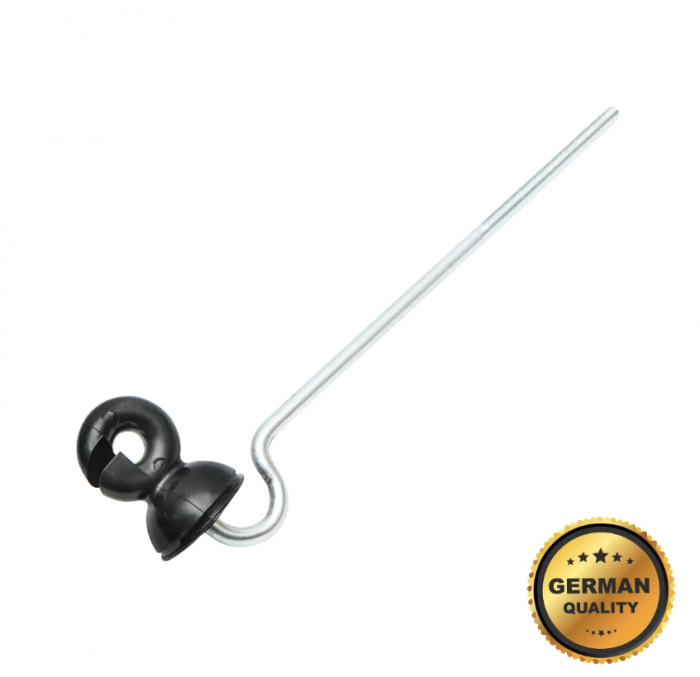 Izolator premium lung inelar unghiular fi6 pentru fir gard electric DISCH62 (BK87592) [2]