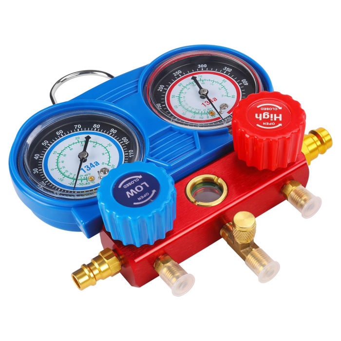 Trusa tester presiune verificare incarcare freon clima AC aer conditionat [16]