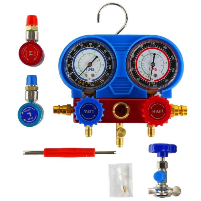 Trusa tester presiune verificare incarcare freon clima AC aer conditionat [7]