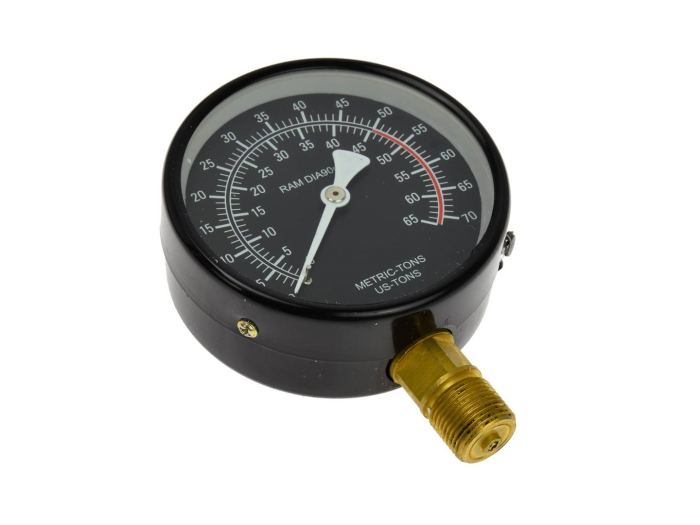 Kit hidraulic pentru presa 50T cu cilindru pompa in doua trepte si manometru (G02005) [4]