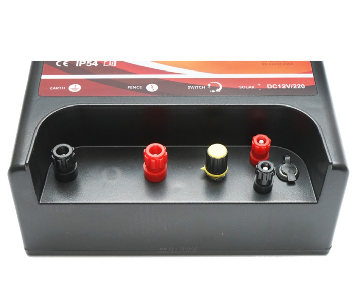 Kit pachet gard electric 14 Joule 12 220V 1000m cu kit fotovoltaic panou solar 30W baterie 12V 18Ah cutie protectie cu suport panou (BK87613-1000-30W-18Ah-Cutie) [15]