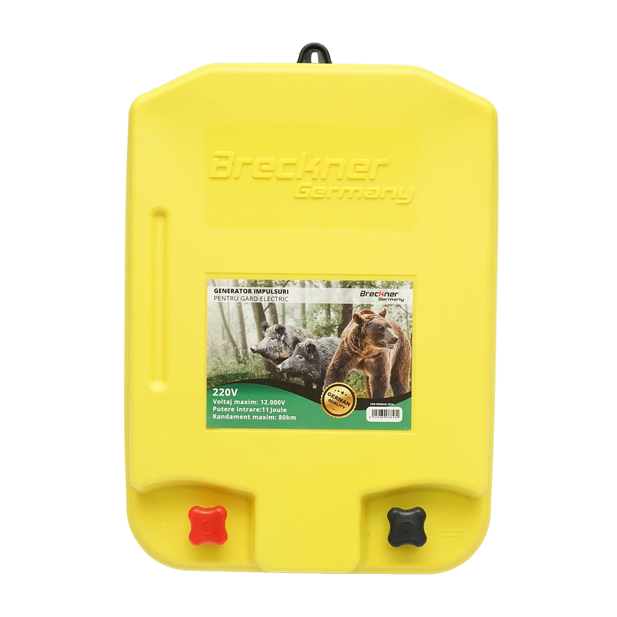 Kit pachet gard electric 12 Joule 12 220V panou baterie 12ah fir 1000m (DISPK76-1000-30W-12Ah) [7]