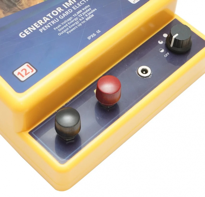 Kit pachet gard electric 12 Joule 12 220V panou solar 1000m 100 izolatori + accesorii (BK87122-1000-04-02-30w) [2]