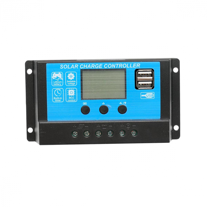 Kit pachet gard electric 14 Joule 12 220V panou baterie sarma 150 kg 0.12 ohm 6000m 600 izolatori (BK87613-6000S13-30W-18Ah) [6]