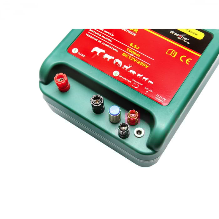 Kit pachet gard electric 6.5 Joule 12 220V panou baterie 7ah fir 1000m (BK92718-1000-03-7ah) [2]