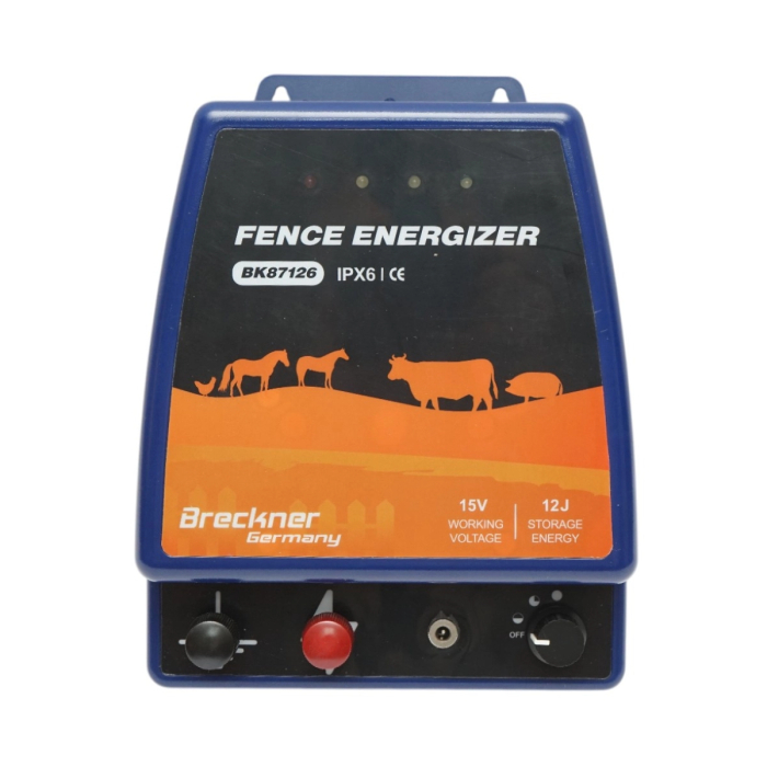 Kit pachet gard electric 12 Joule 12 220V 1000m cu kit fotovoltaic panou solar 30W baterie 12V 12Ah cutie protectie cu suport panou (BK87126-1000-30W-12Ah-Cutie) [16]