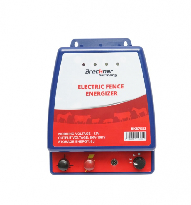 Kit pachet gard electric 6 Joule 12 220V  cu kit fotovoltaic panou baterie 7ah fir 1000m (BK87583-1000-03-7ah-T) [2]