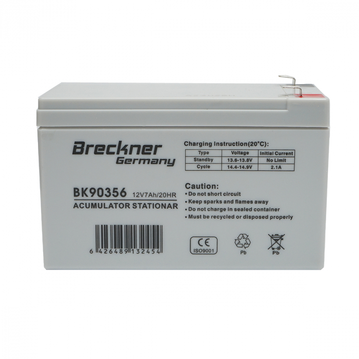 Kit pachet gard electric 6 Joule 12 220V panou baterie 7ah fir 4000m + accesorii (BK87583-0.4Oh4000-04-7Ah) [7]