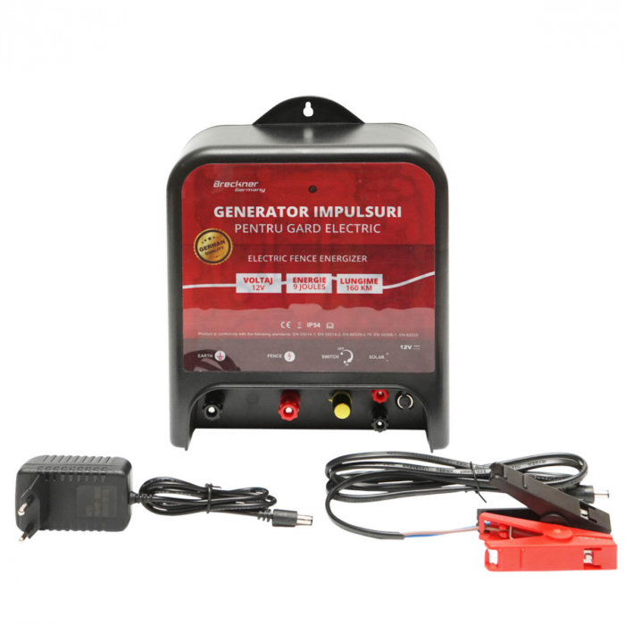 Kit pachet gard electric 9 Joule 12 220V fir 1000m 100 izolatori (Gi9J-1000-01) [2]