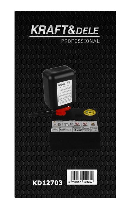 Kit reparare anvelope cu compresor 12V si lichid etansant 450 ml (KD12703) [12]