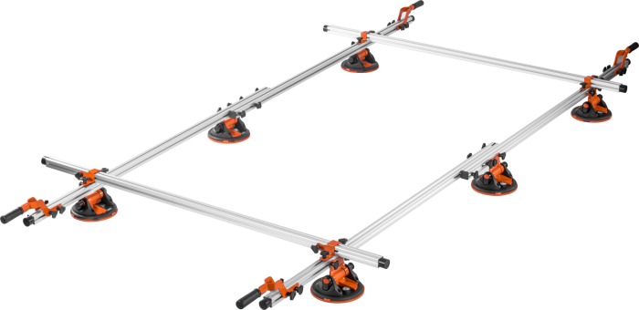 Kit transport placi ceramice format mare 3600 mm cu 6 ventuze 150 kg (KD11985) [7]