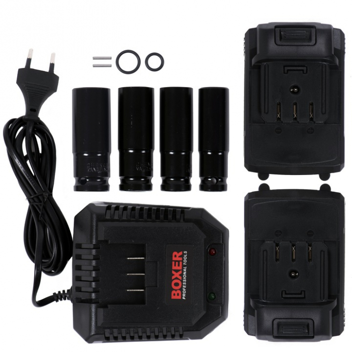 Pistol cheie masina insurubat desfacut cu impact acumulator 20.4V, 2 baterii 5ah (SR-024) [11]