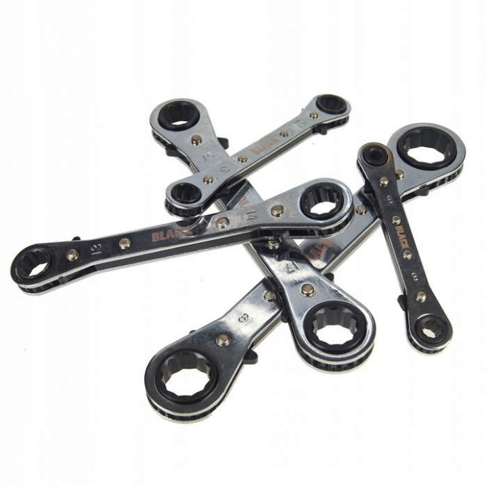 Set 5 chei inelare cu clichet reversibil 6-22mm (16204) [6]