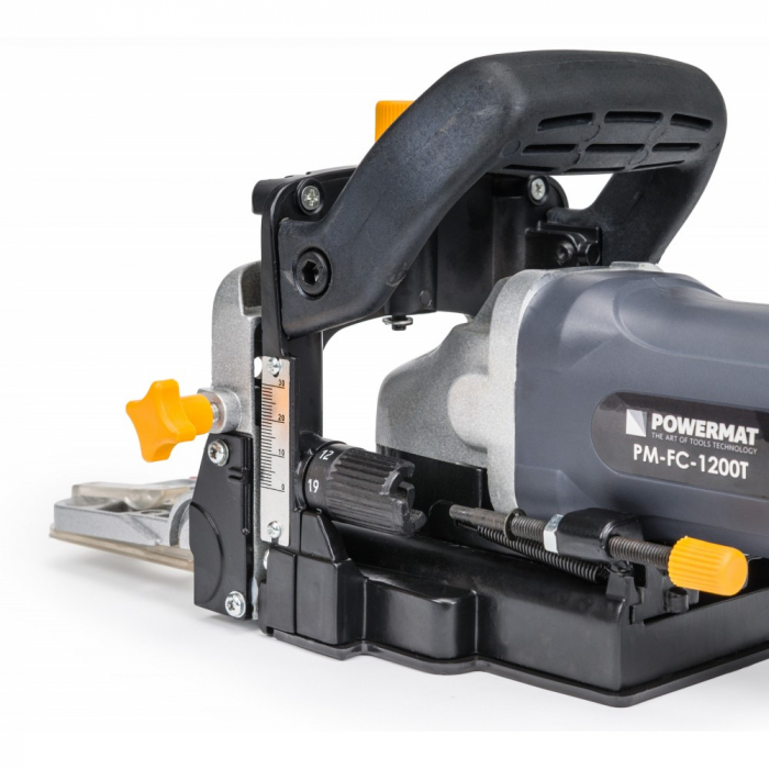 Masina aparat de frezat electrica pentru imbinari din lemn 1200W freza biscuiti dibluri plate (PM0697) [3]