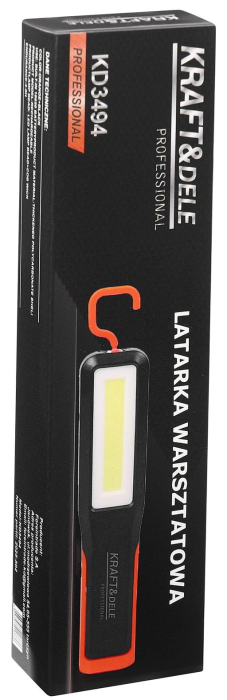 Lampa atelier LED acumulator 18650 USB-C 3 moduri iluminare magnet si carlig reglabil (KD3494) [15]