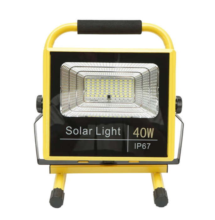 Lampa de lucru LED portabila 40W, 8000K cu telecomanda, 2 baterii LiFePO4 6000mAh si cadru stativ IP67 DISPG73 (BK79651) [3]