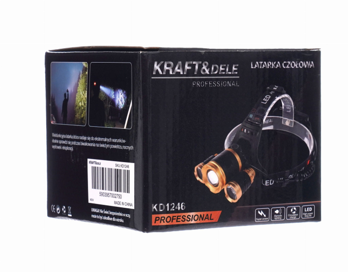 Lampa lanterna frontala profesionala x2000 zoom (KD1246) [13]