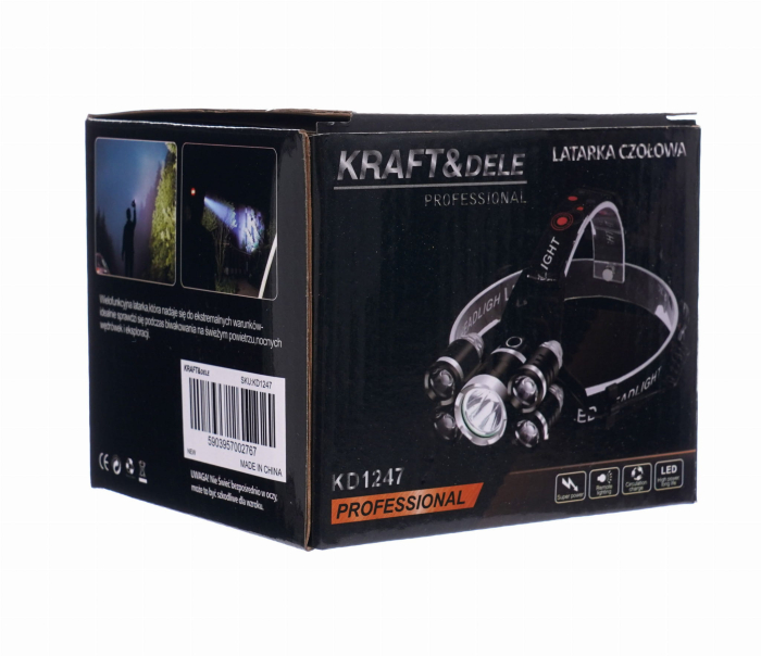Lampa lanterna frontala profesionala x2000 zoom (KD1247) [14]