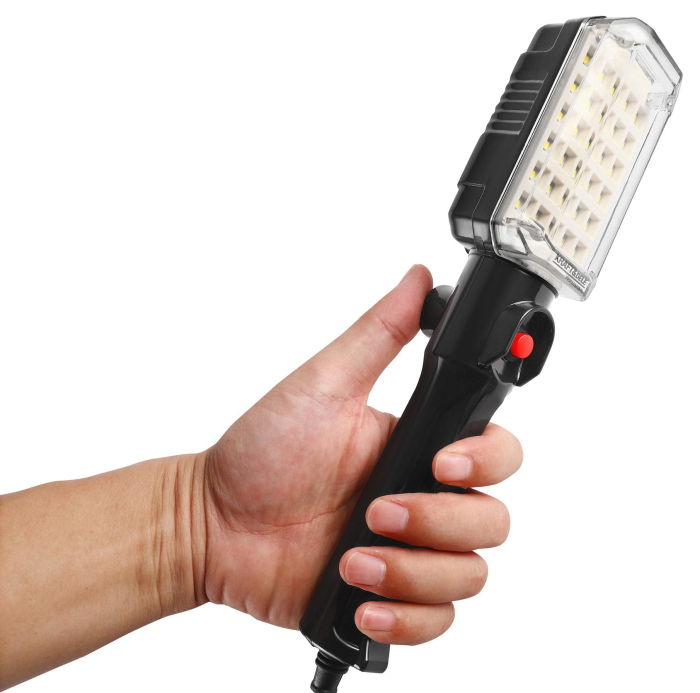 Lampa LED de lucru pentru atelier cablu 5m magnet 15 W 30 leduri (KD3493) [11]