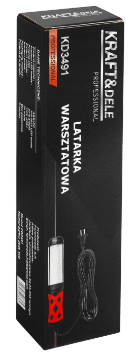 Lampa LED de lucru pentru atelier cablu 5m magnet 20 W 100 leduri (KD3491) [12]