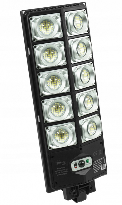Lampa LED solara dubla exterior 800W senzor telecomanda baterie + suport (B5800) [5]