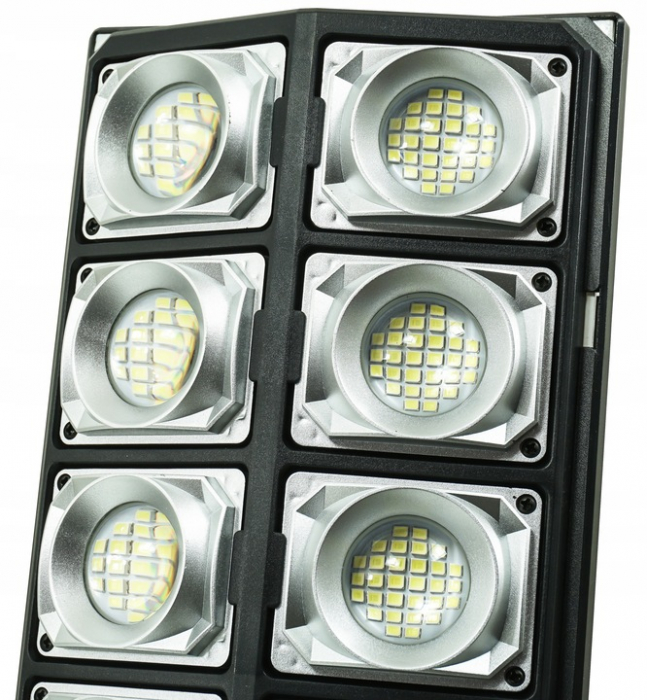 Lampa LED solara dubla exterior 800W senzor telecomanda baterie + suport (B5800) [7]