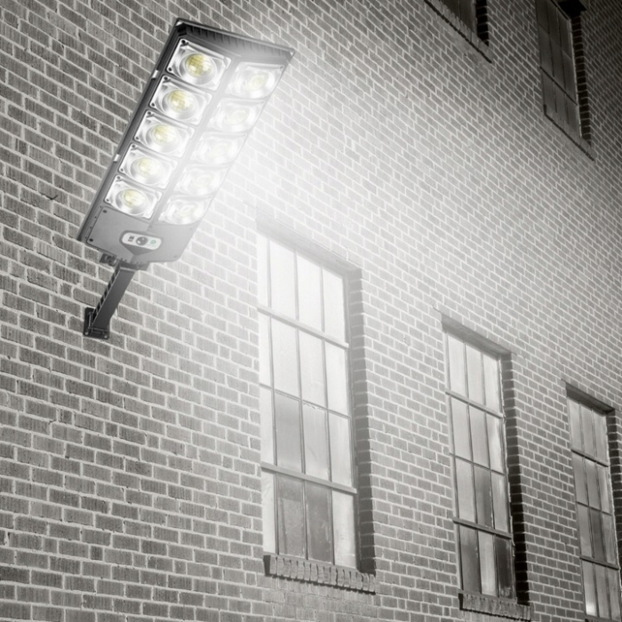 Lampa LED solara dubla exterior 800W senzor telecomanda baterie + suport (B5800) [15]