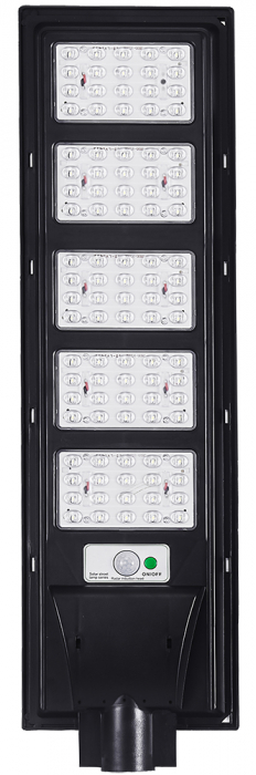 Lampa LED solara exterior 1800W cu senzor telecomanda baterie 10Ah + suport (B5805) [13]