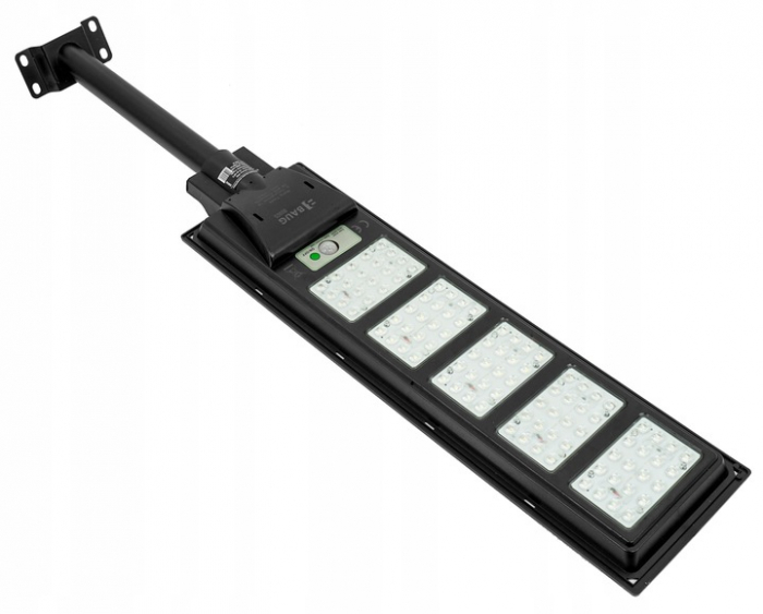 Lampa LED solara exterior 1800W cu senzor telecomanda baterie 10Ah + suport (B5805) [9]