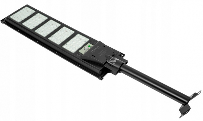 Lampa LED solara exterior 1800W cu senzor telecomanda baterie 10Ah + suport (B5805) [8]