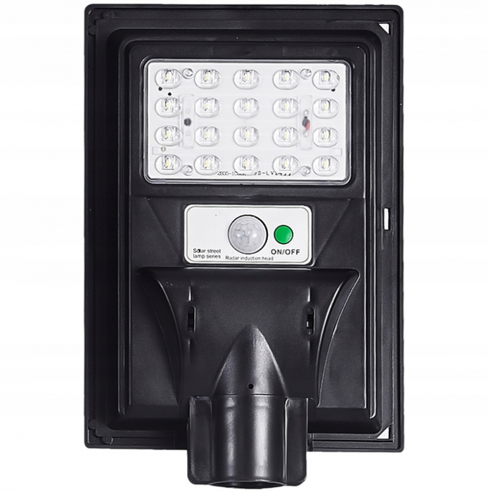 Lampa LED solara exterior 200W cu senzor telecomanda baterie 4Ah + suport (B5801) [6]