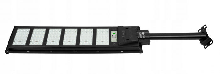Lampa LED solara exterior 2200W cu senzor telecomanda baterie 12Ah + suport (B5806) [4]